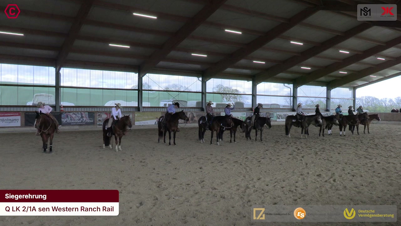 Siegerehrungs-Clip Q LK 2/1A sen Western Ranch Rail
