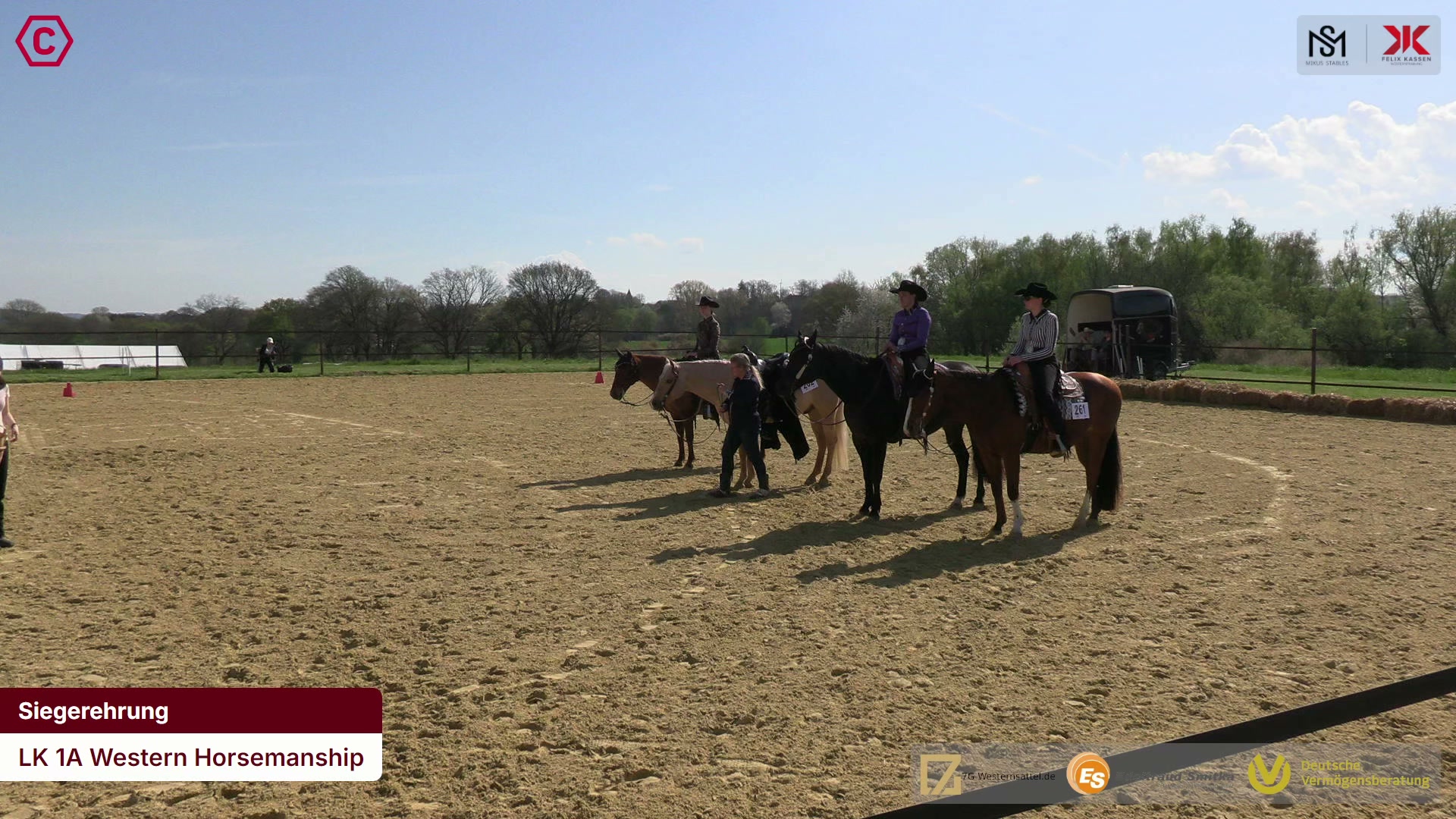 Siegerehrungs-Clip LK 1A Western Horsemanship