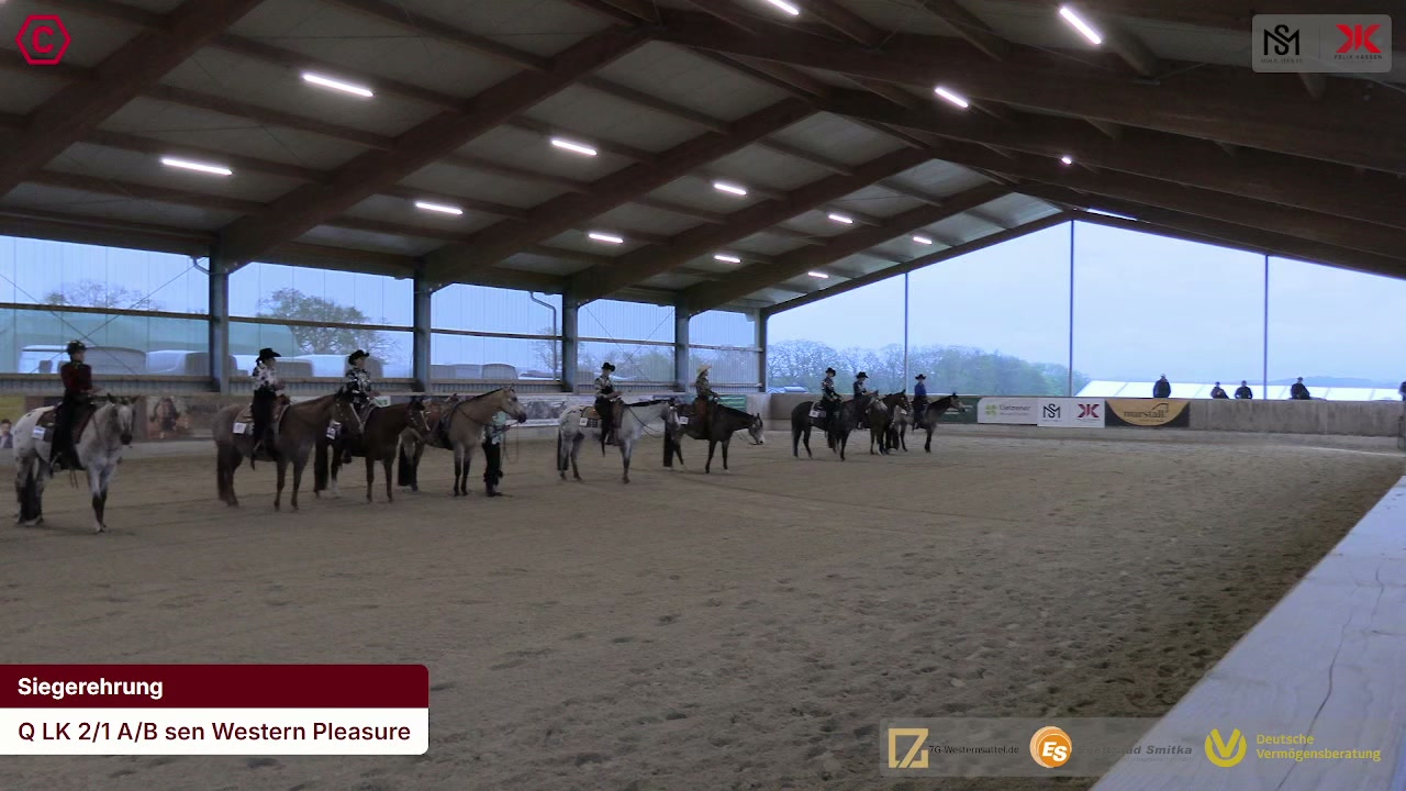 Siegerehrungs-Clip Q LK 2/1 A/B sen Western Pleasure
