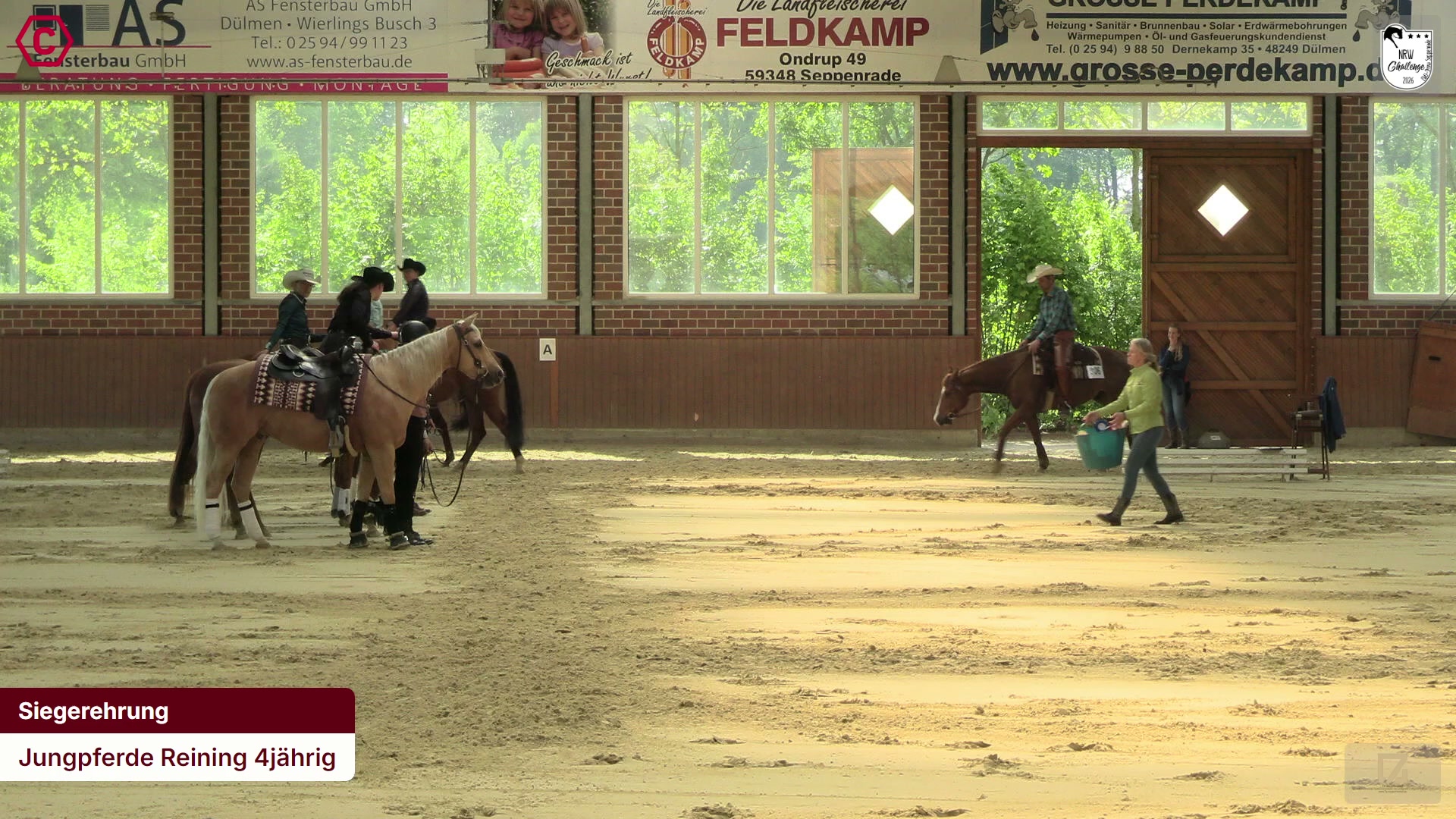 Siegerehrungs-Clip Jungpferde Reining 4jährig