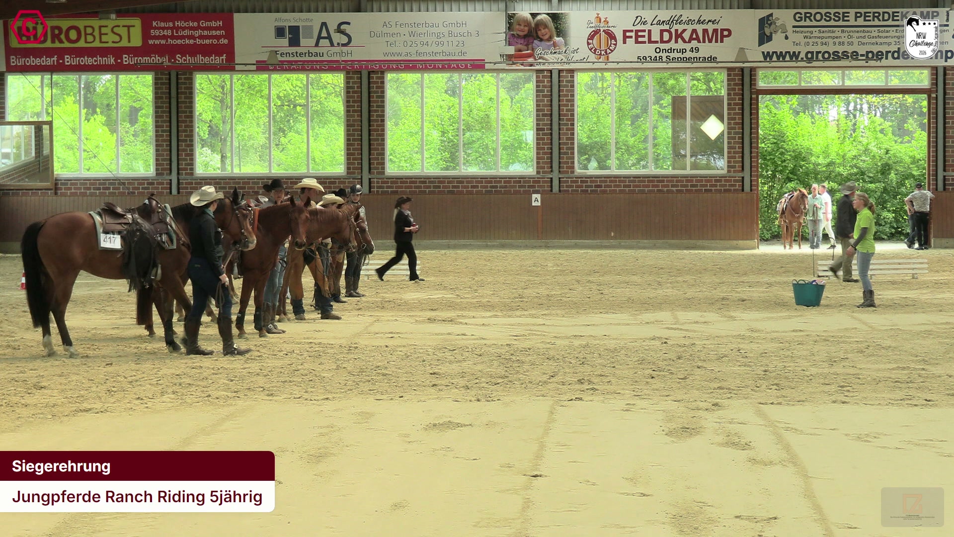 Siegerehrungs-Clip Jungpferde Ranch Riding 5jährig