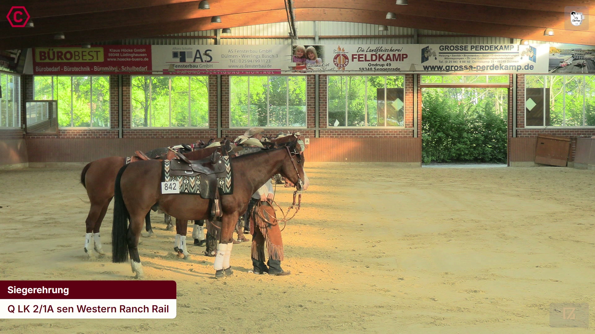 Siegerehrungs-Clip Q LK 2/1A sen Western Ranch Rail