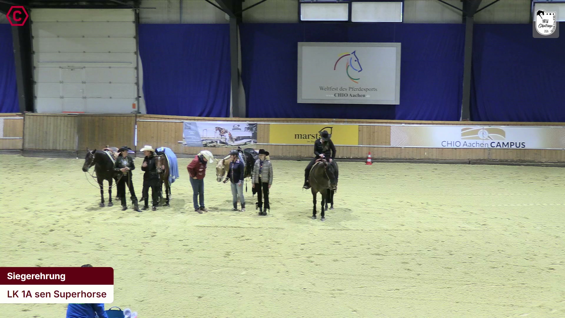 Siegerehrungs-Clip LK 1A sen Superhorse