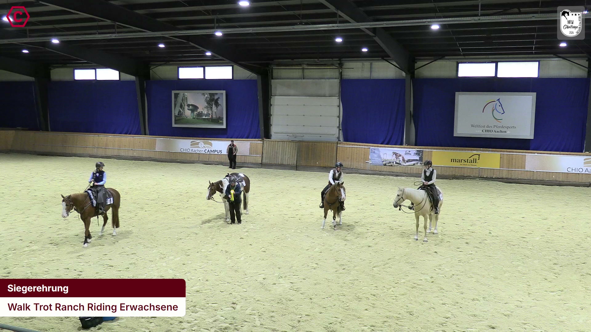 Siegerehrungs-Clip Walk Trot Ranch Riding Erwachsene