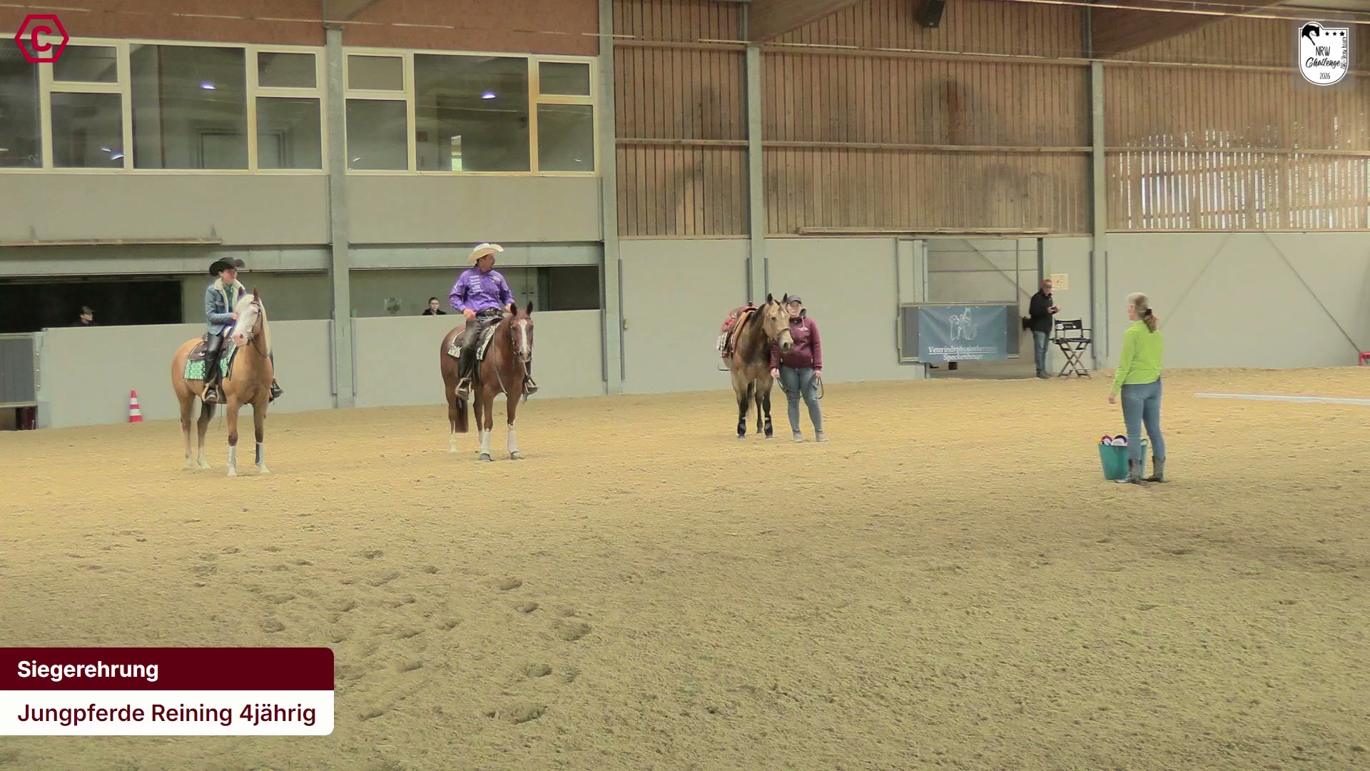 Siegerehrungs-Clip Jungpferde Reining 4jährig