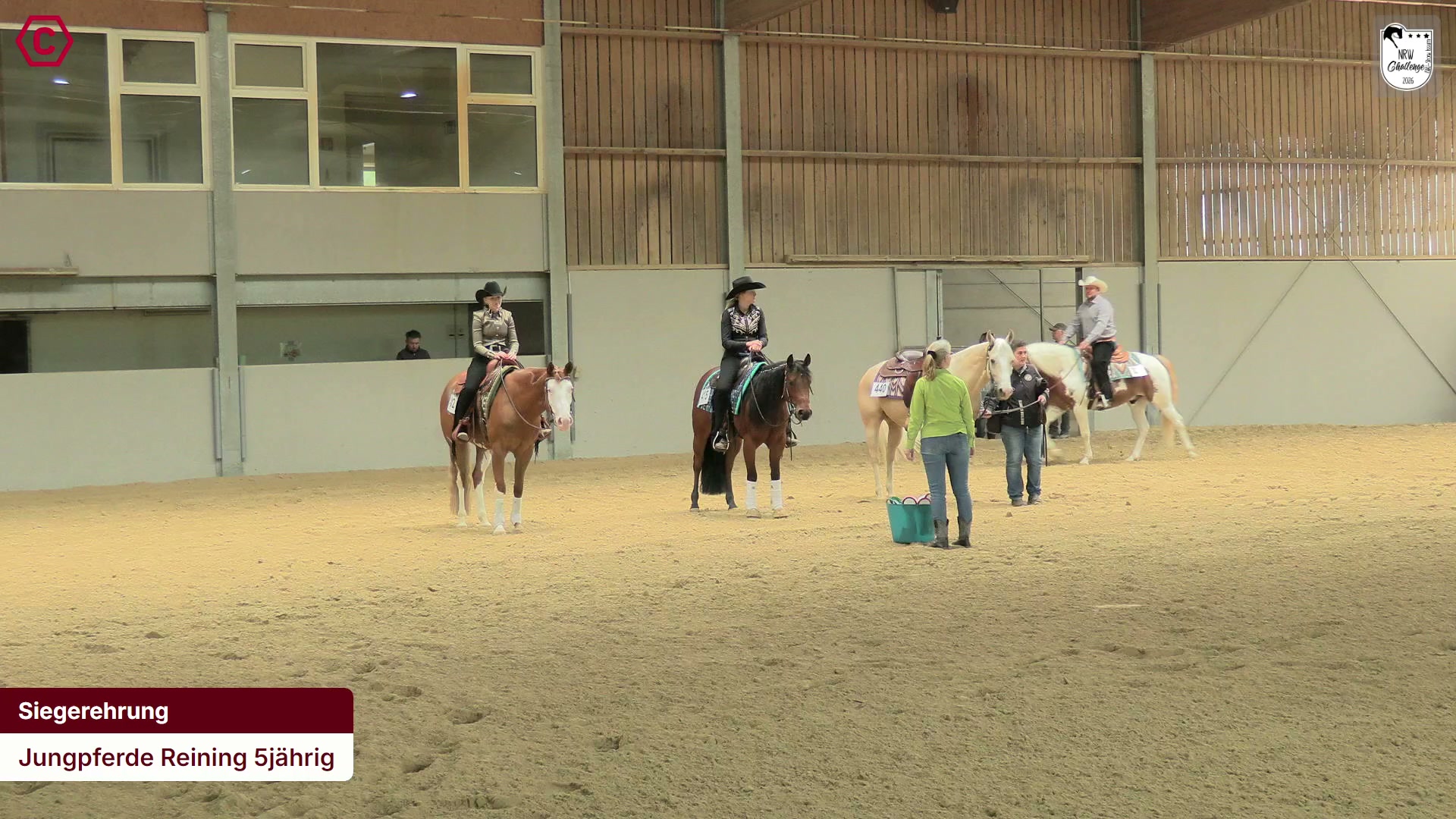 Siegerehrungs-Clip Jungpferde Reining 5jährig