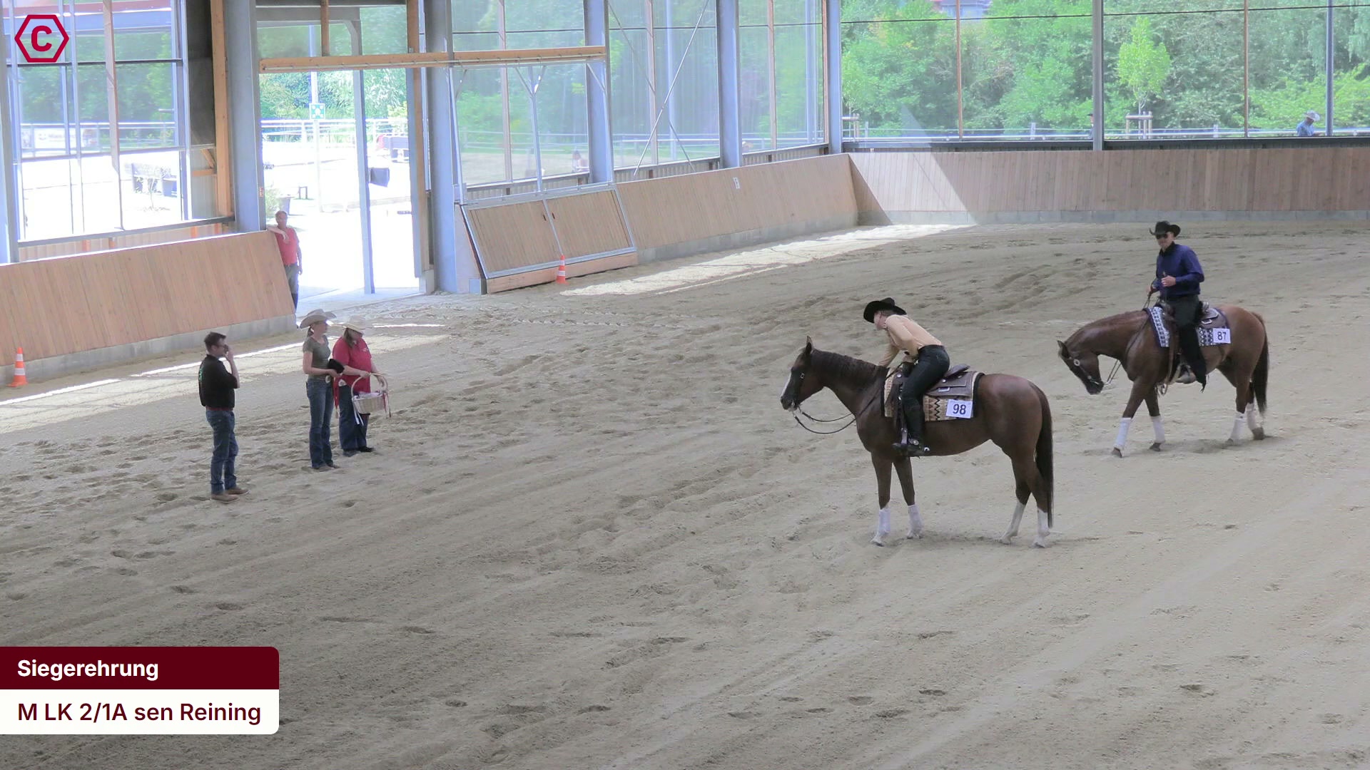 Siegerehrungs-Clip M LK 2/1A sen Reining
