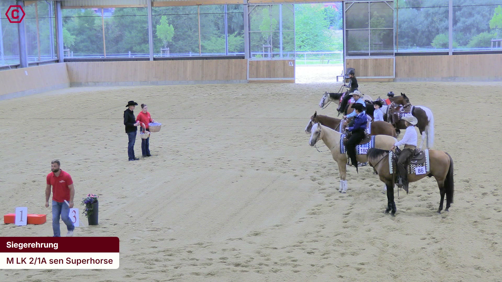 Siegerehrungs-Clip M LK 2/1A sen Superhorse