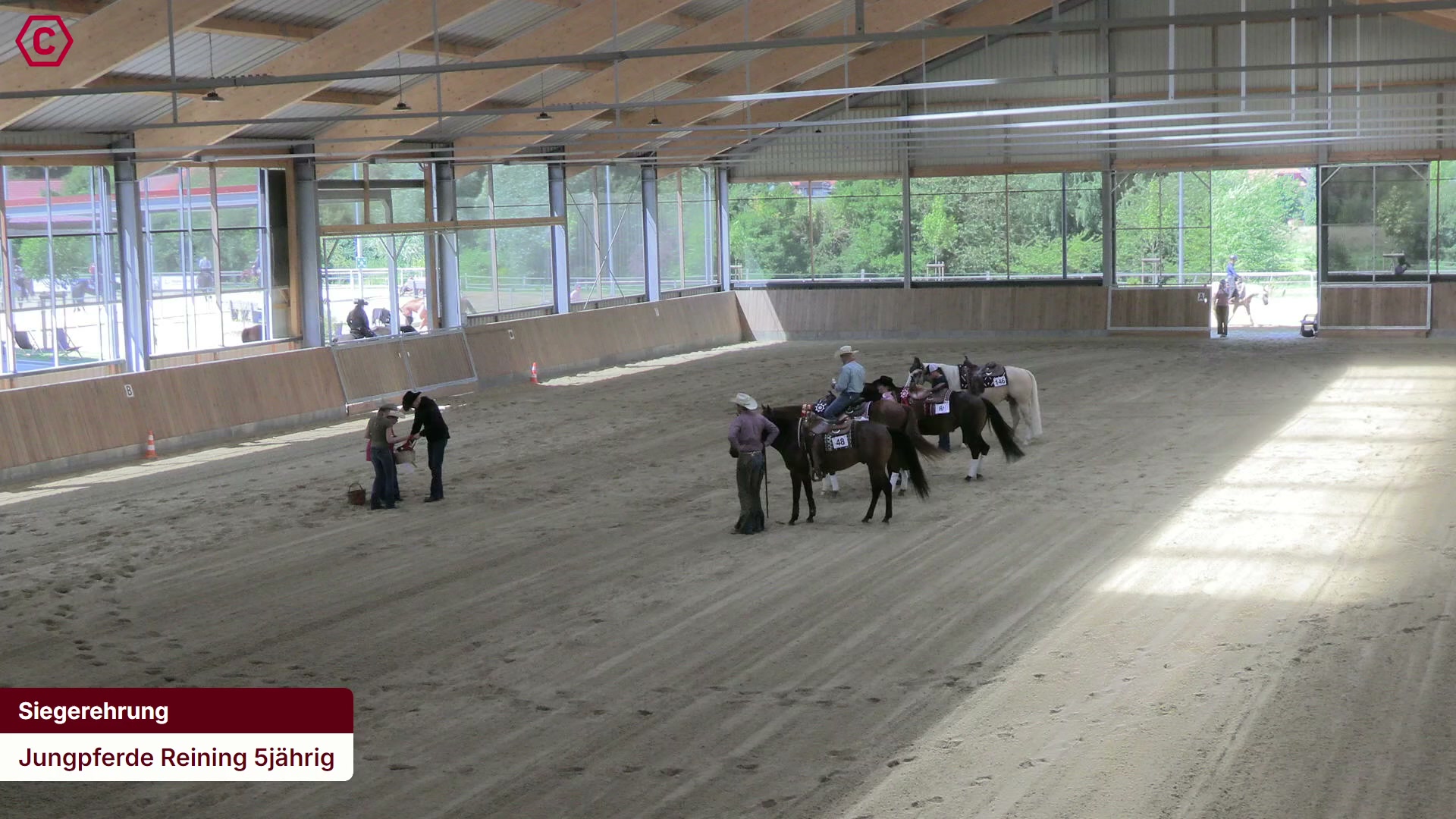 Siegerehrungs-Clip Jungpferde Reining 5jährig